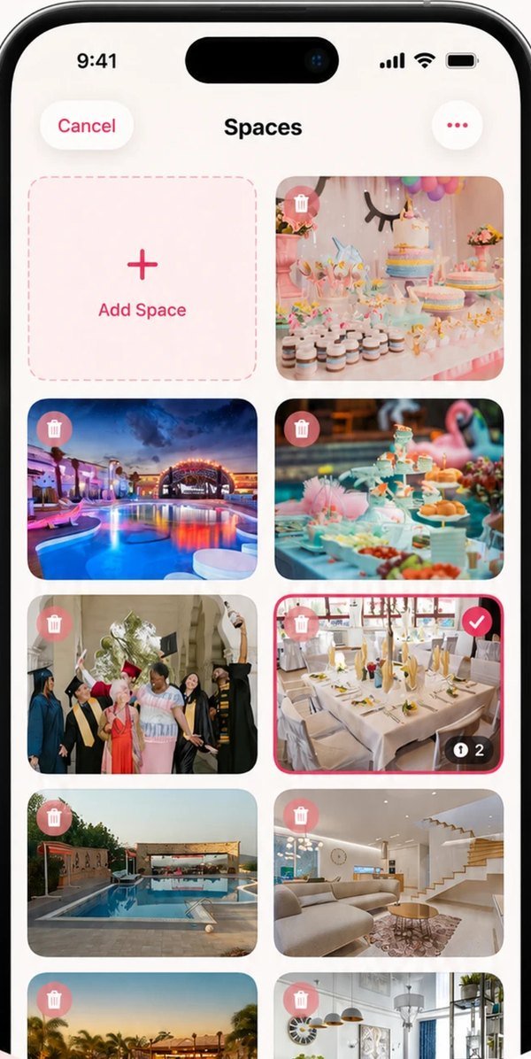 Spaces gallery of venue photos